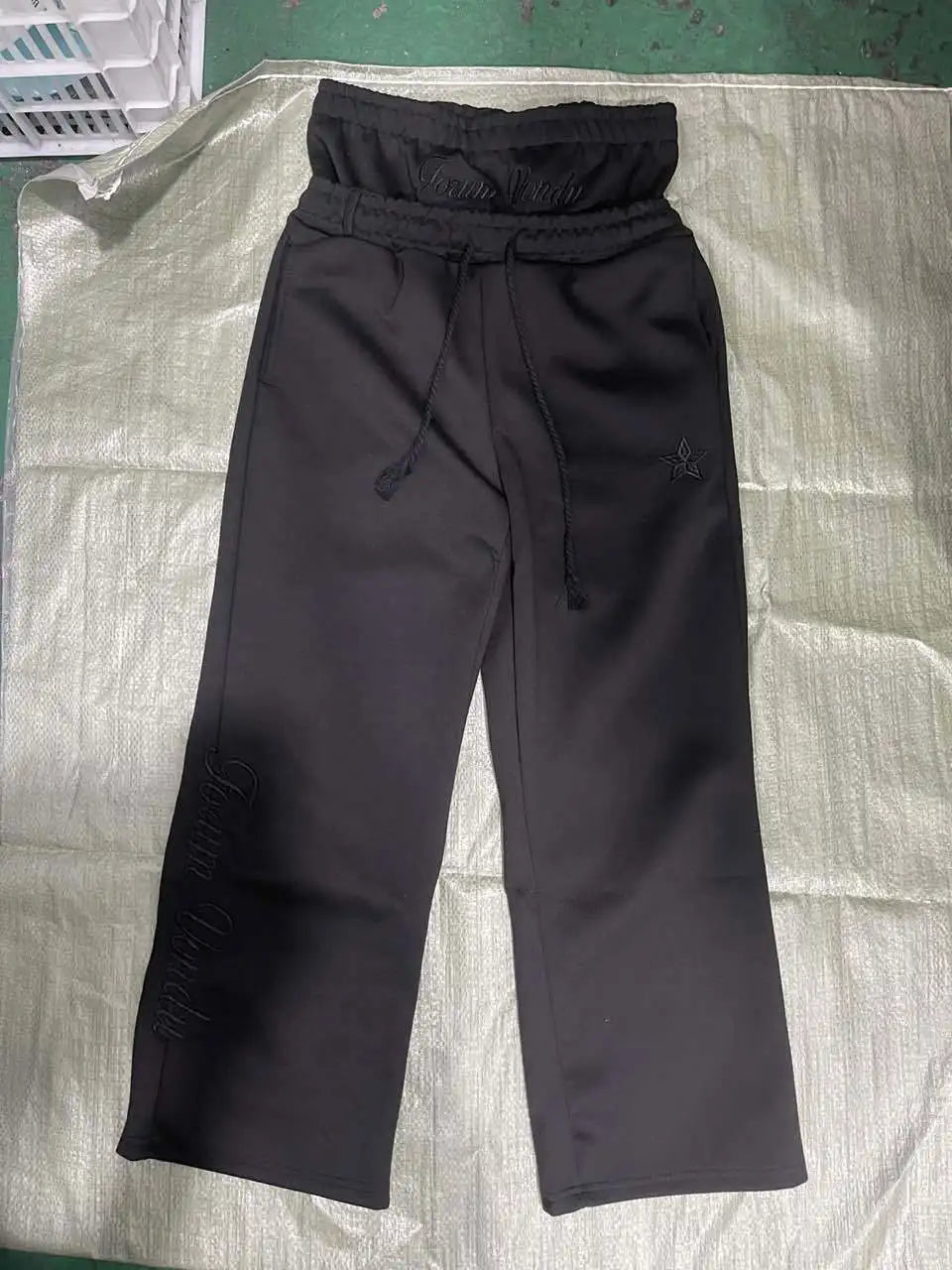 Double waisted sweatpants