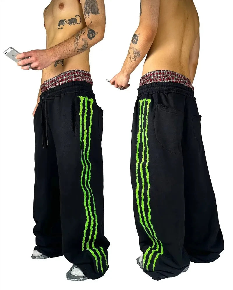 Triple Stripe Drawstring Joggers